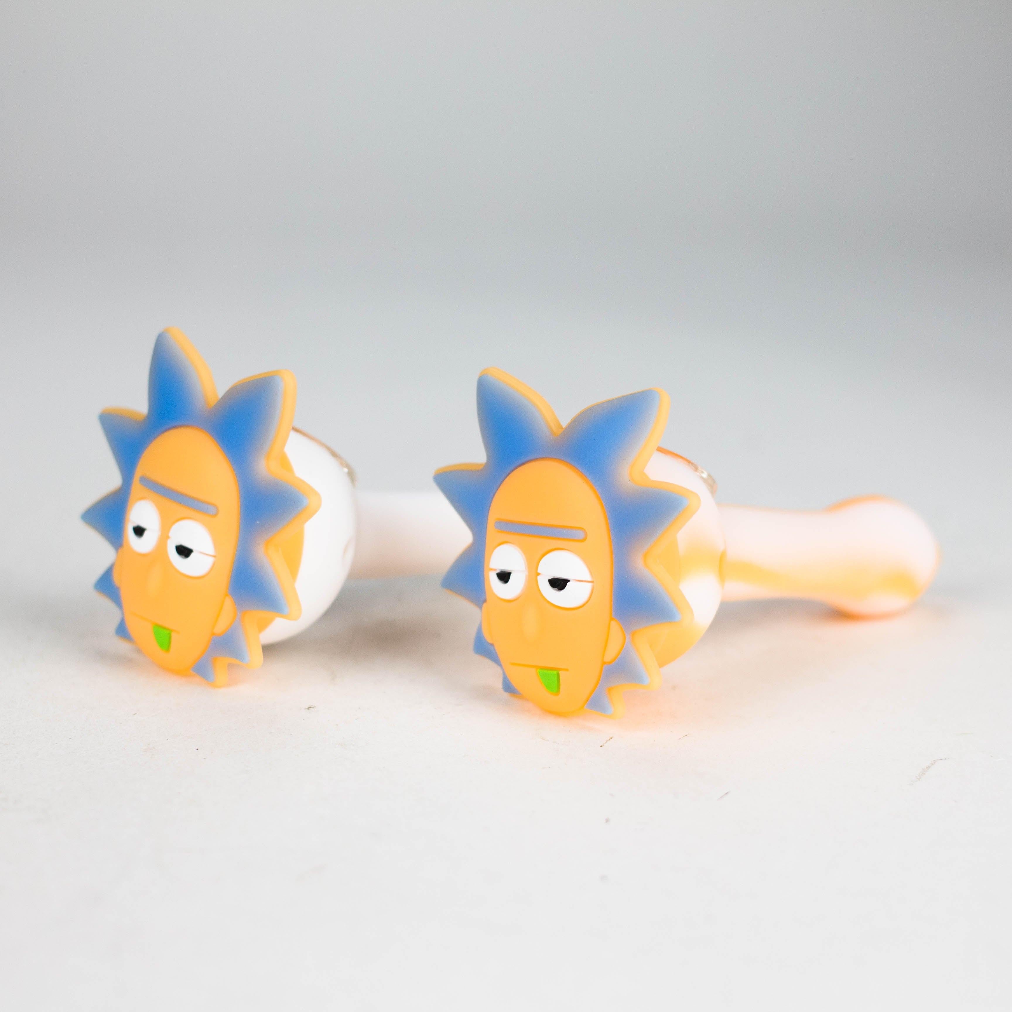 4.5" Cartoon Silicone Hand Pipe with Glass Bowl [H58] Main image