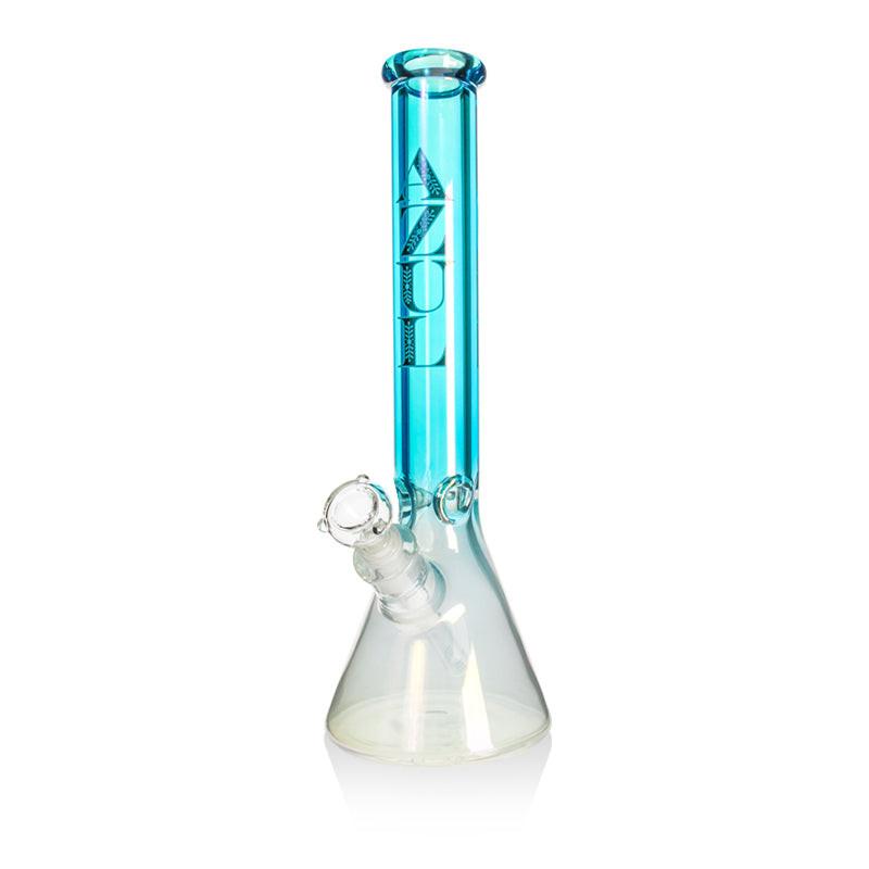16" 9mm Blue Beaker Bong with Bowl and Downstem Main image