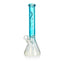 16" 9mm Blue Beaker Bong with Bowl and Downstem