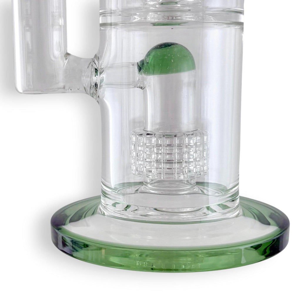 17" Triple Dome Percolator Water Pipe with 14mm Handle Bowl Piece