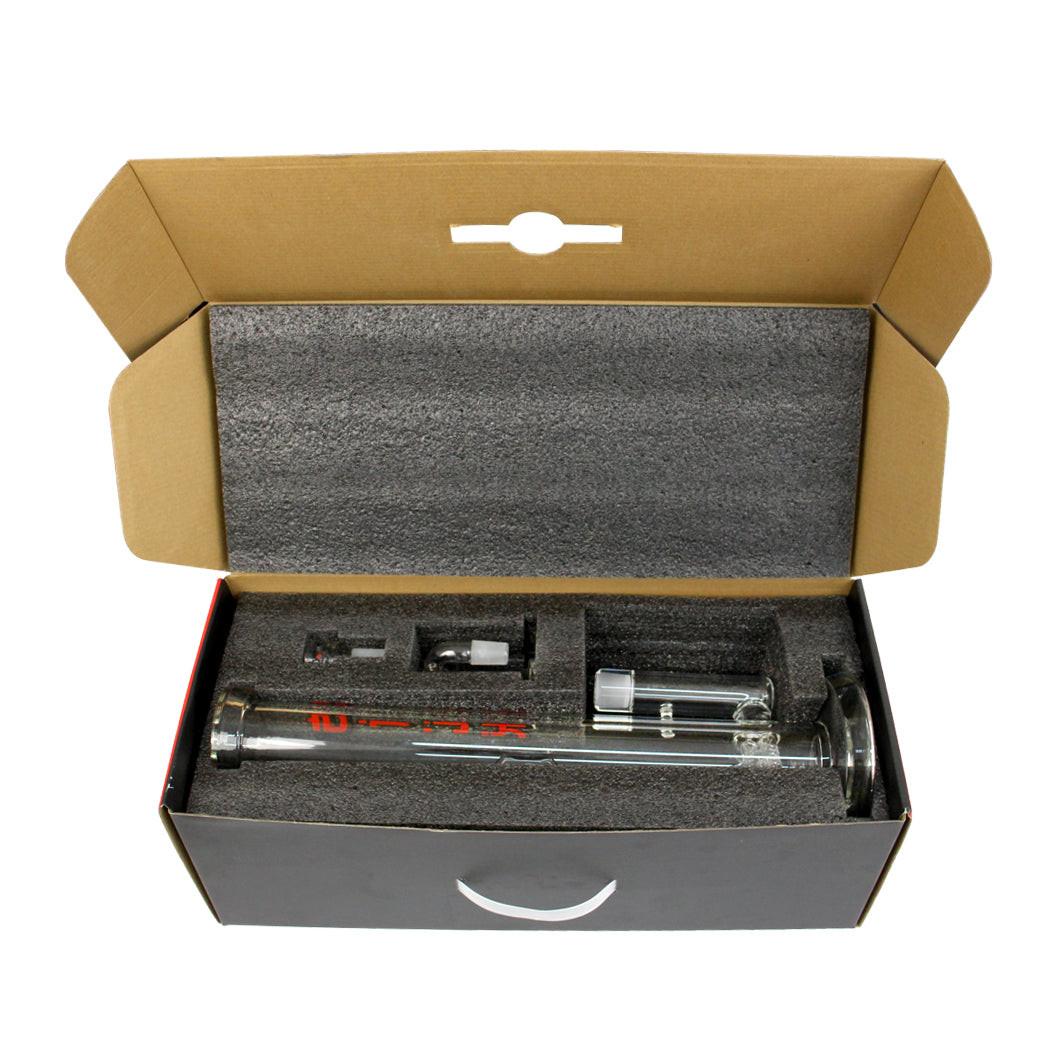 17" 10mm Straight Tube with Triple Inline Perc and Ash Catcher