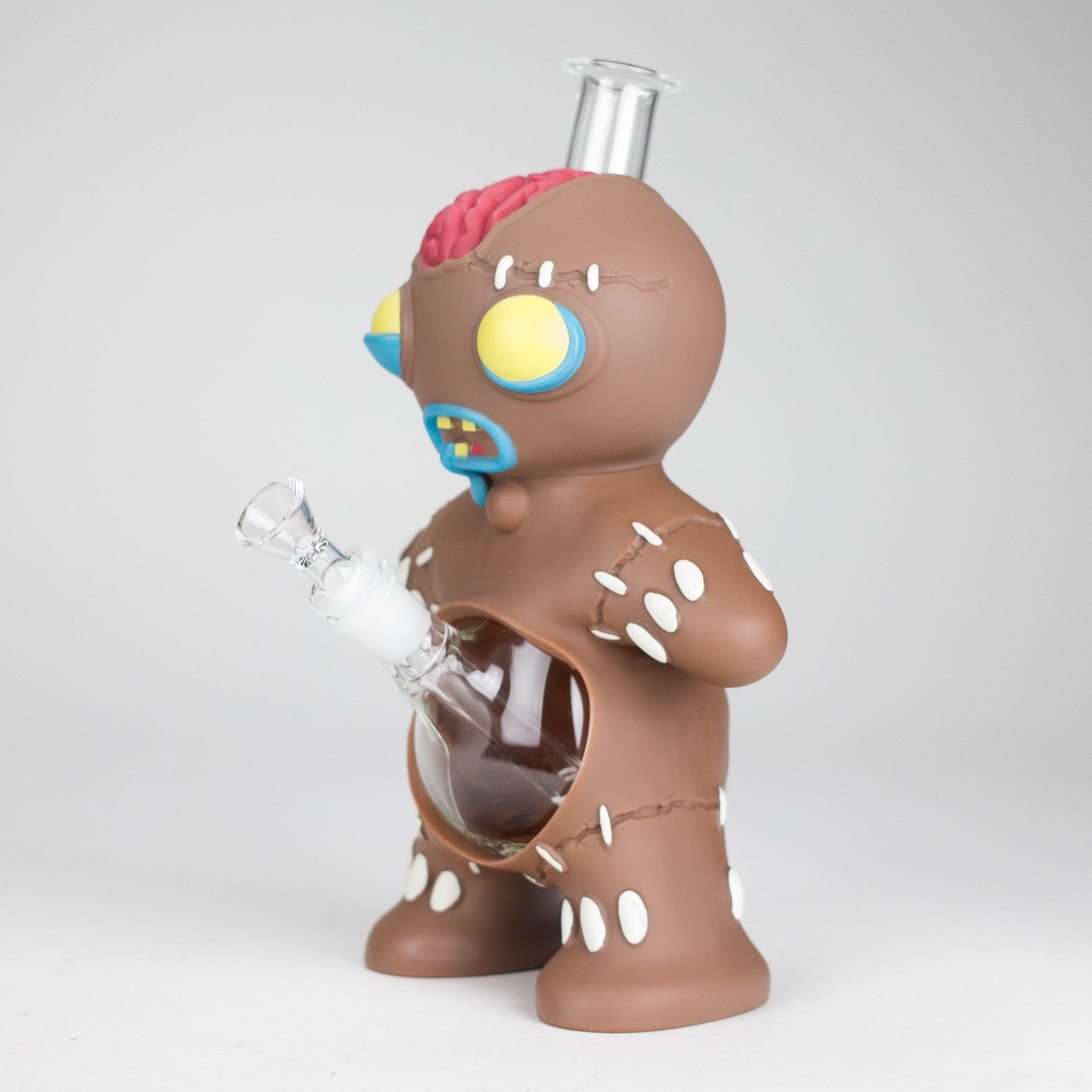 11.5" Vinyl gingerbread man water pipe Secondary image