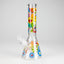 10″ Smile Flower Design Glass Beaker Bong
