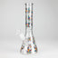 10" Leaves Design Glass Beaker Bong