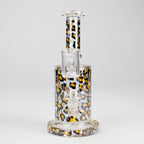 7″ 2-in-1 Leopard Print Rig with Perc – Banger & Bowl Included