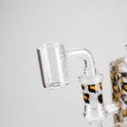 7″ 2-in-1 Leopard Print Rig with Perc – Banger & Bowl Included