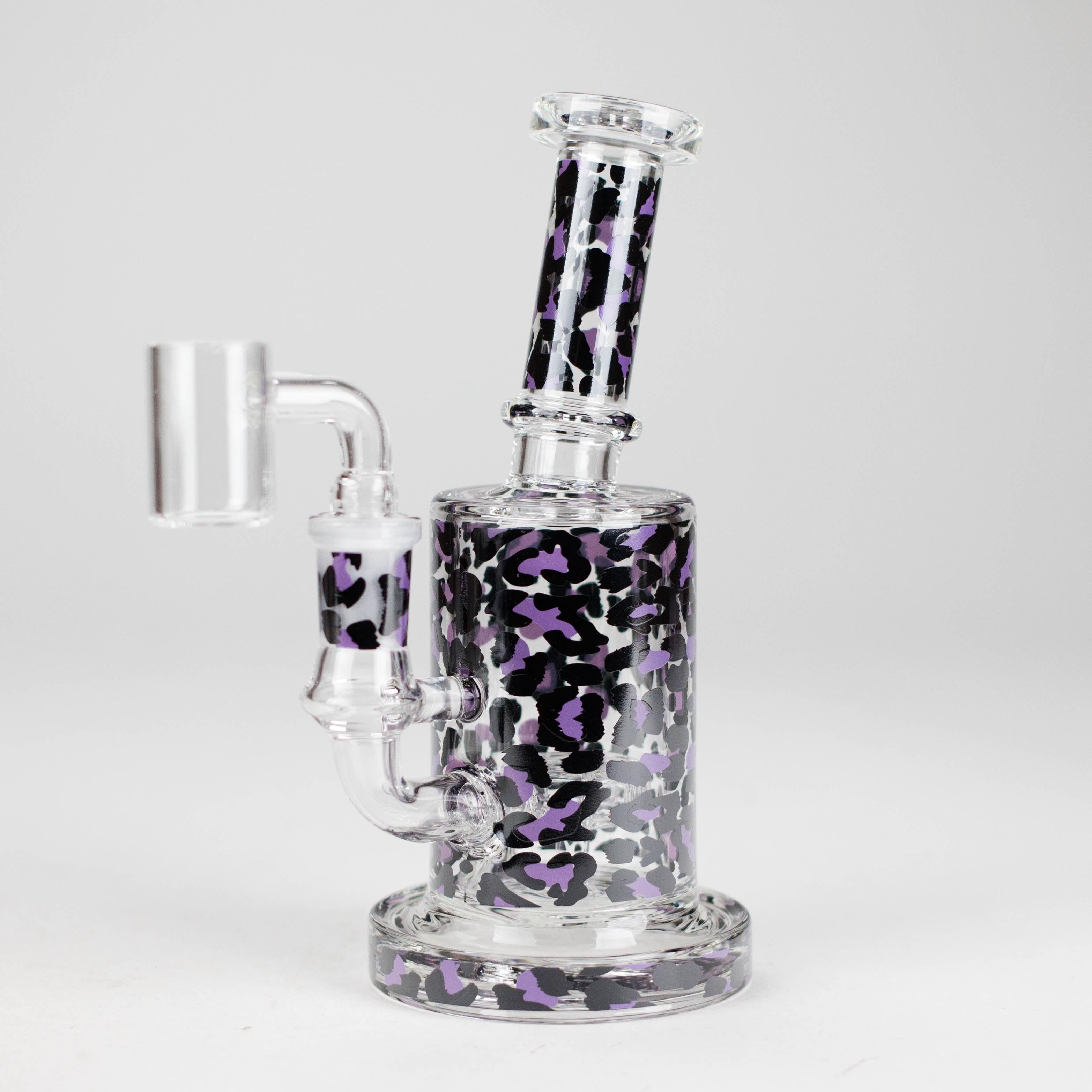 7″ 2-in-1 Leopard Print Rig with Perc – Banger & Bowl Included Secondary image