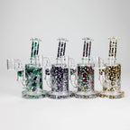 7″ 2-in-1 Leopard Print Rig with Perc – Banger & Bowl Included