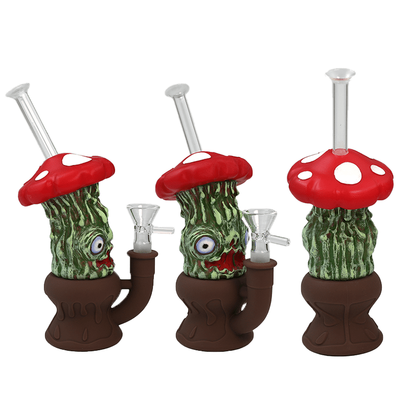 8″ Enameled Mushroom Bong [SMKZ165] Secondary image