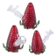 4″ Upright Strawberry Glass Bubbler – Red [SMKZ178]