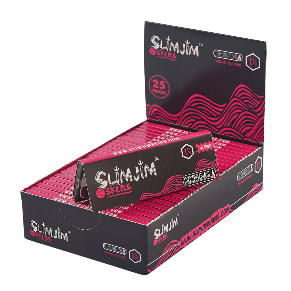 Slimjim - Original 1 1/4th Size Rolling Papers – Box of 25 Packs
