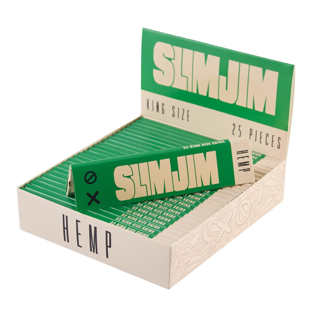 Slimjim - Hemp King Size Skins – Box of 25 Packs Main image