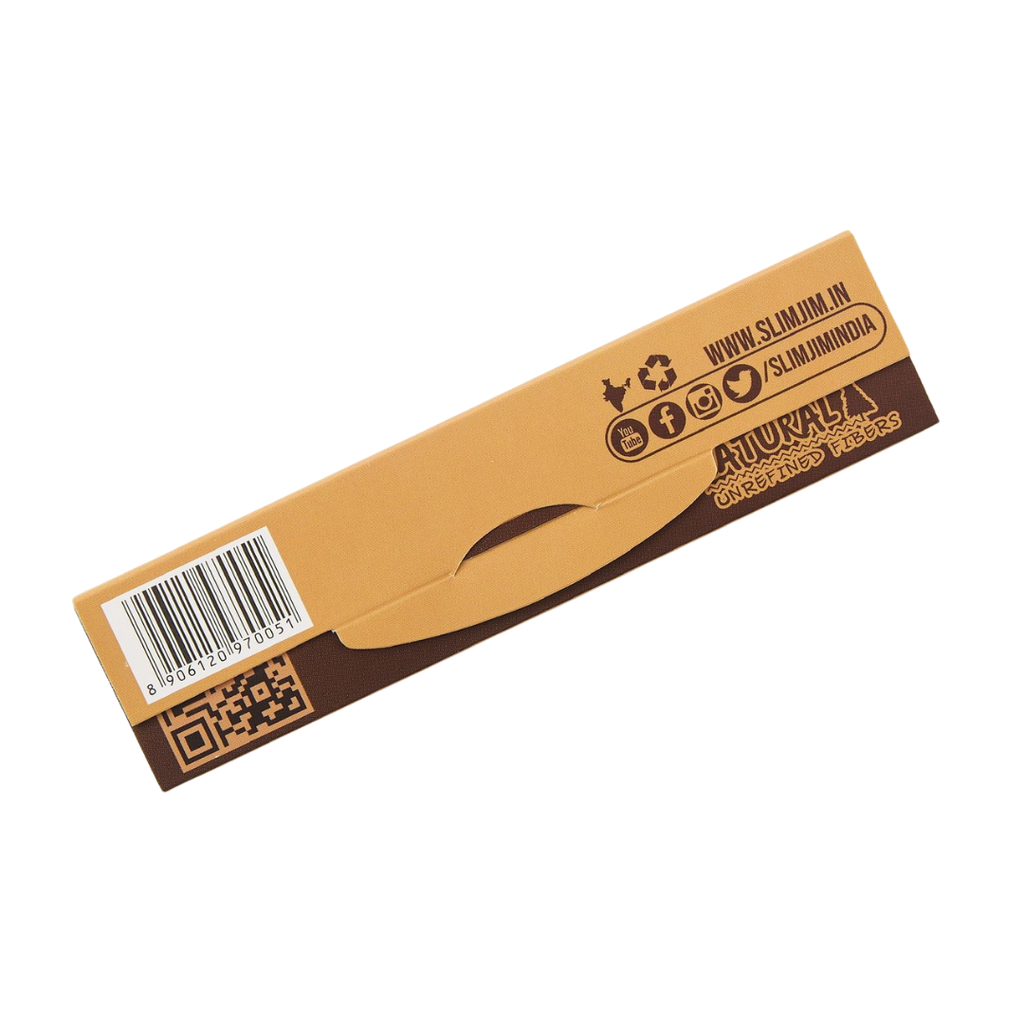 Slimjim - Natural King Size Skins + Tips (Box of 22)