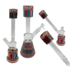 14" 2-Way Straight Glass Bong – Assorted Designs