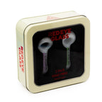 Red Eye Glass® | 3.75" Indica & Sativa Spoon Hand Pipe 2 Pack W/Collectible Tin