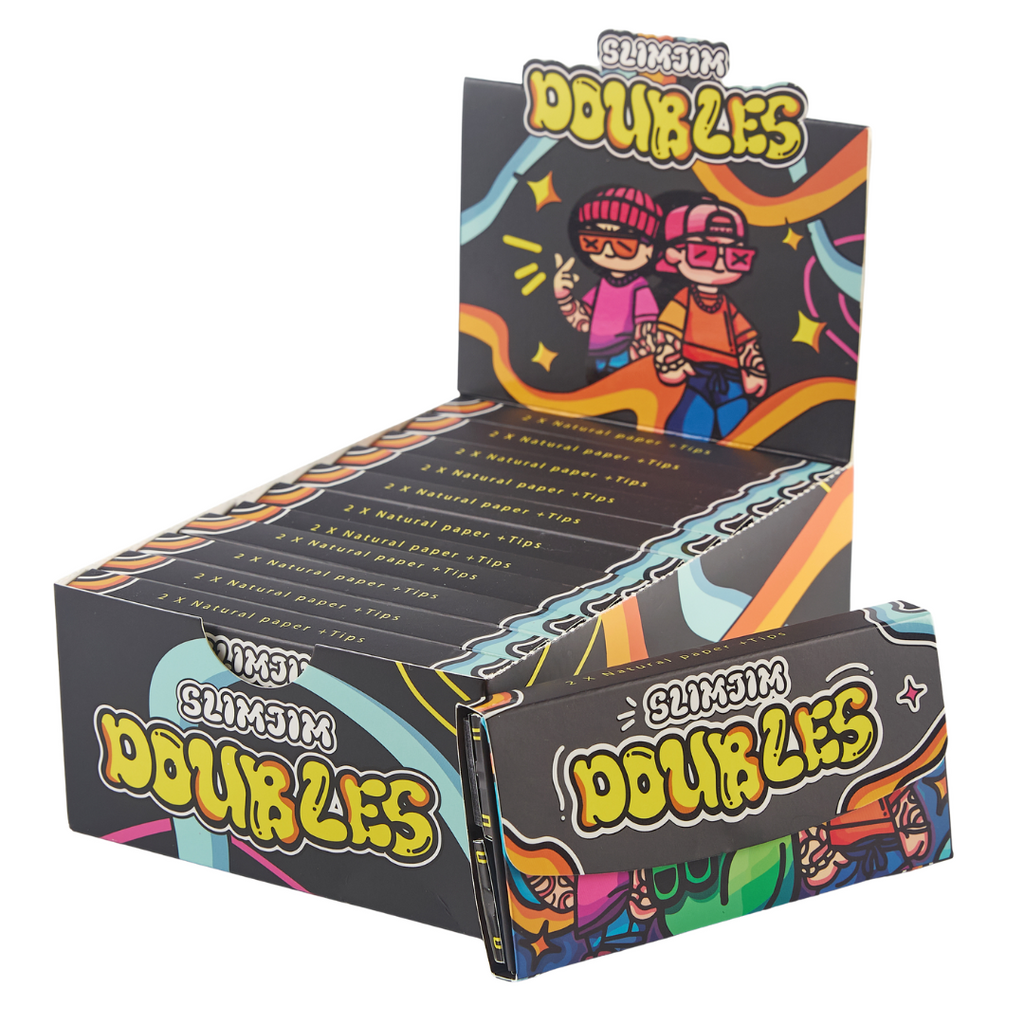Slimjim – Doubles (King Size Papers + Tips x 2) (Box of 12)