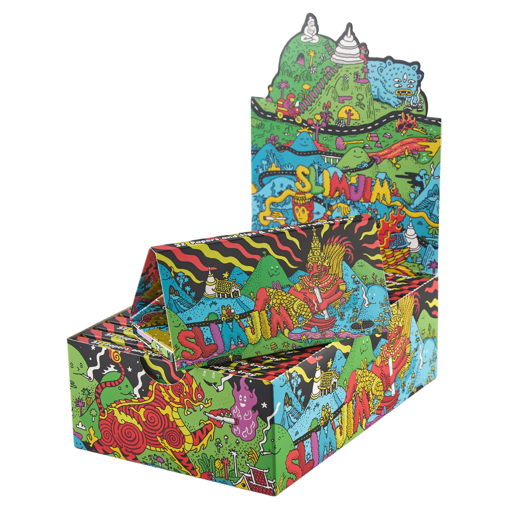Slimjim x Jacob - King Size Papers + Grinder + Tray (Box of 16)