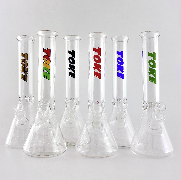 TOKE - 12" Beaker Bongs – 4mm Thick Glass Main image