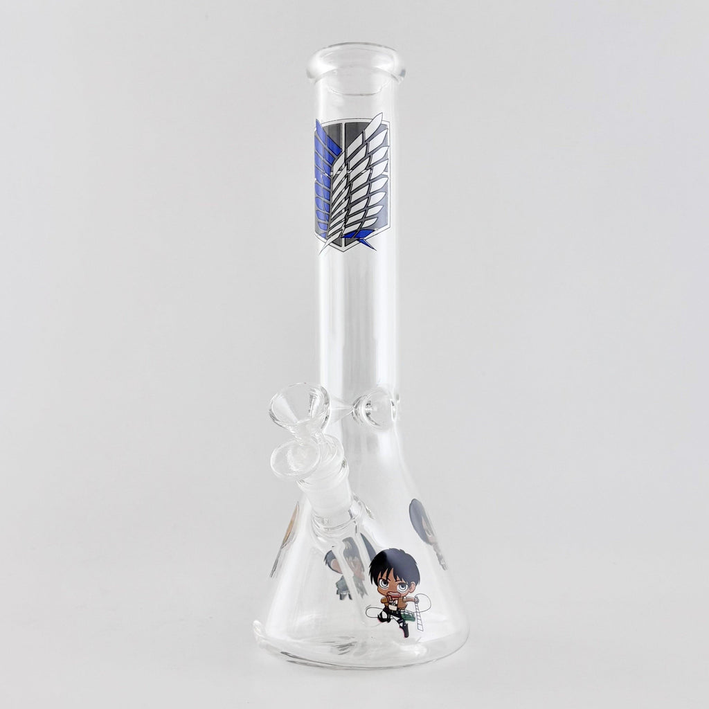 12" Anime-Themed Beaker Bongs – 4mm Thick Glass