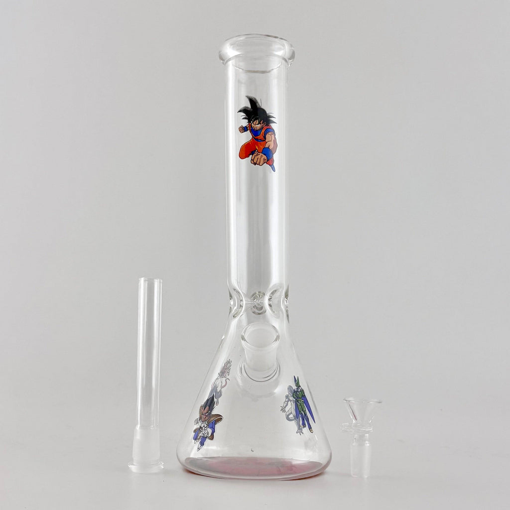 12" Anime-Themed Beaker Bongs – 4mm Thick Glass