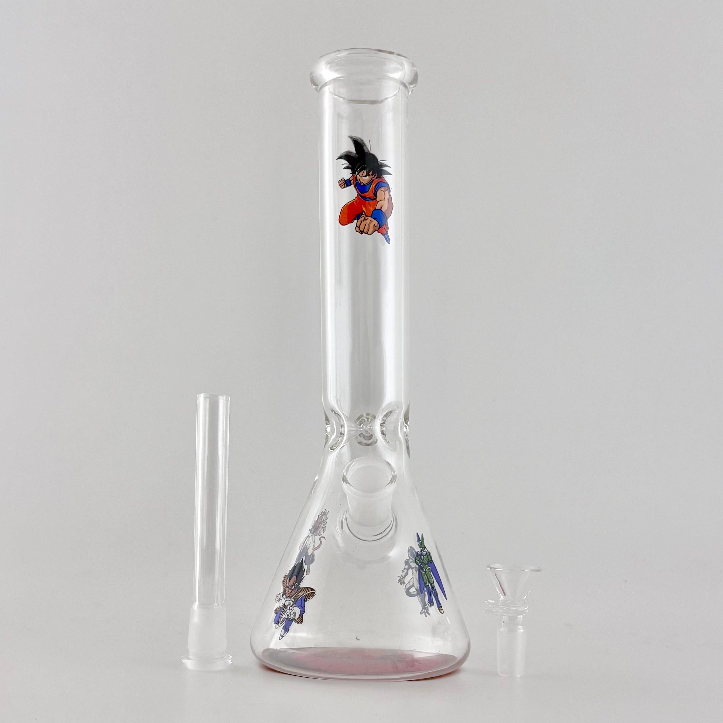 12" Anime-Themed Beaker Bongs – 4mm Thick Glass