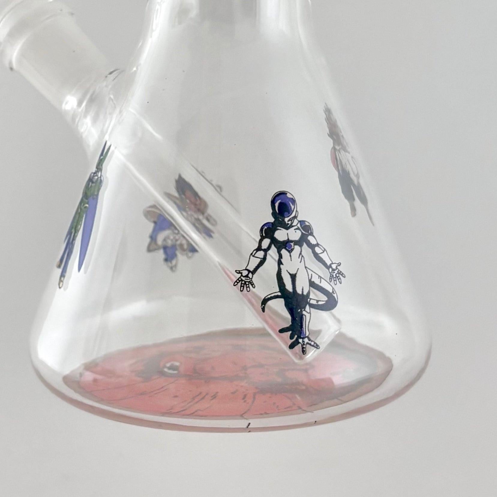 12" Anime-Themed Beaker Bongs – 4mm Thick Glass