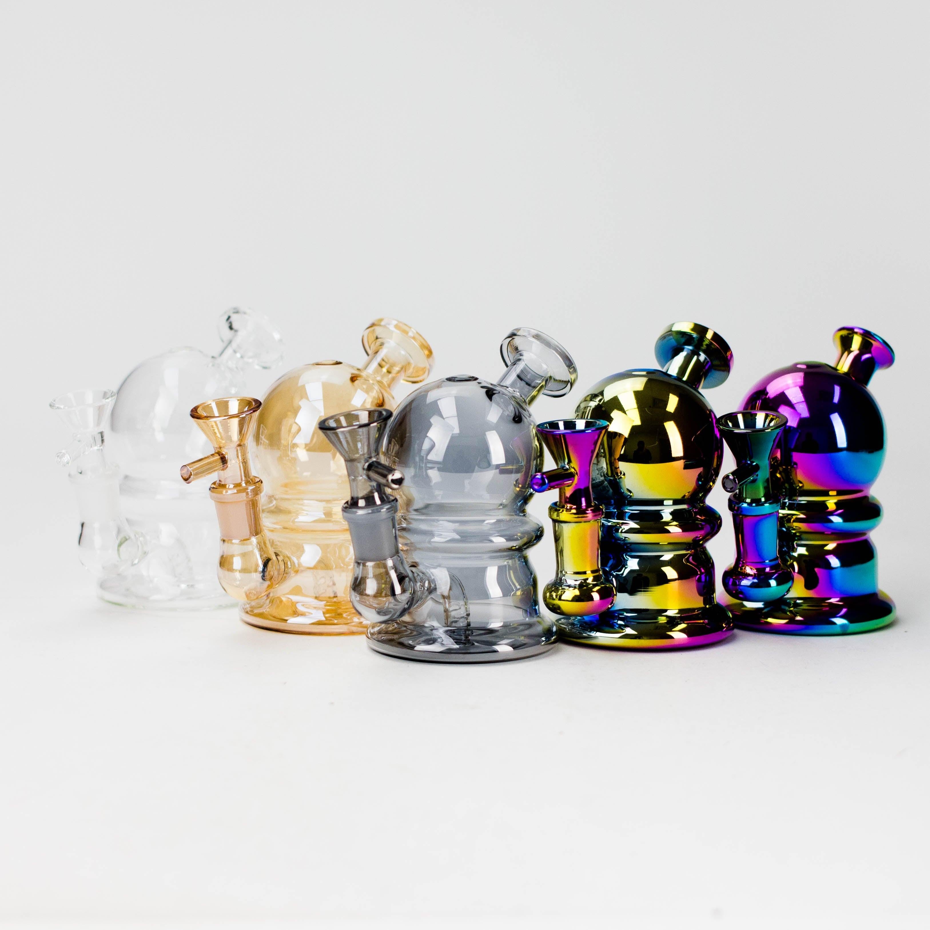 5" Solid Color Electroplate Glass Bong Main image