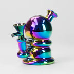 5" Solid Color Electroplate Glass Bong