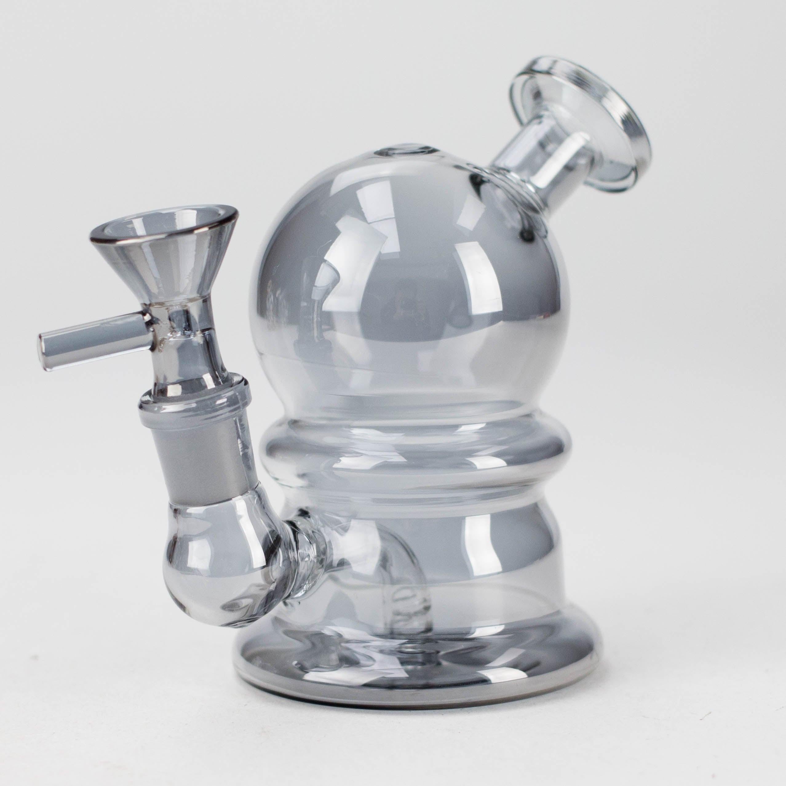 5" Solid Color Electroplate Glass Bong