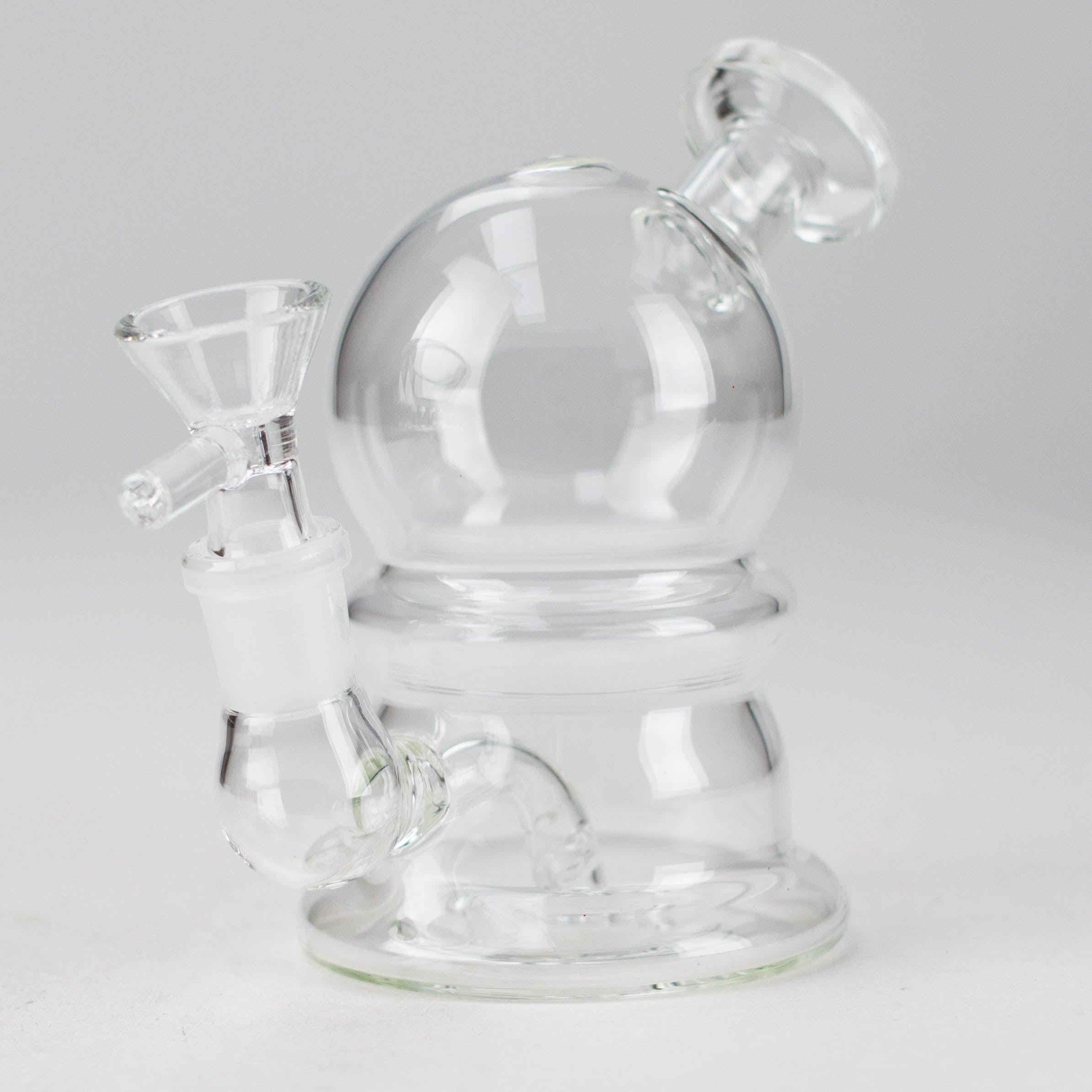 5" Solid Color Electroplate Glass Bong