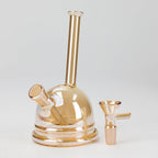 7" Solid Color Electroplate Glass Bubbler