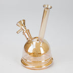7" Solid Color Electroplate Glass Bubbler