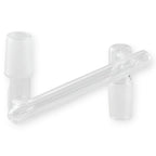 18mm Male to 18mm Male Glass Adapter (Extended Arm)