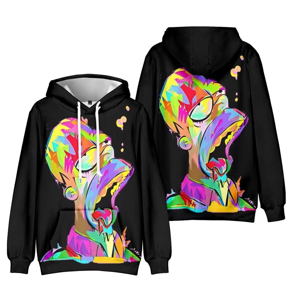Color Splash Cartoon Hoodie Main image