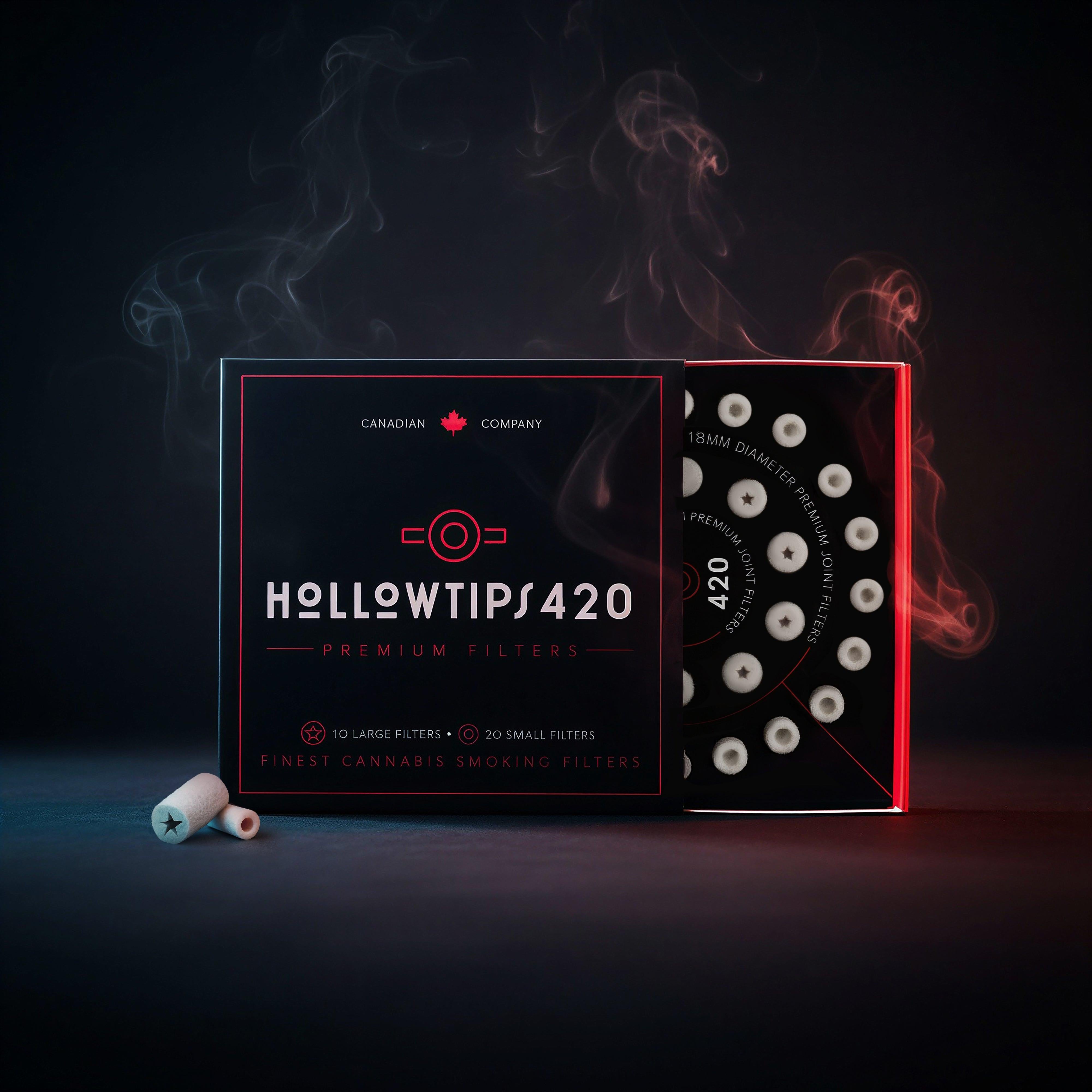 HOLLOWTIPS420 | Tar-Reducing Filter Tips – Inhale Smarter (Box of 20) Main image