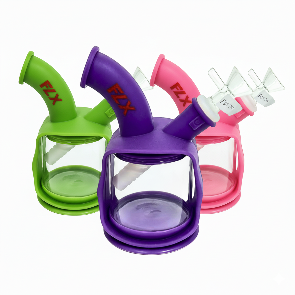 FLX | G700 - 6" Silicone Dekatron Bong