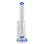 16" Straight Shooter Water Pipe with Screw Percolators - Blue