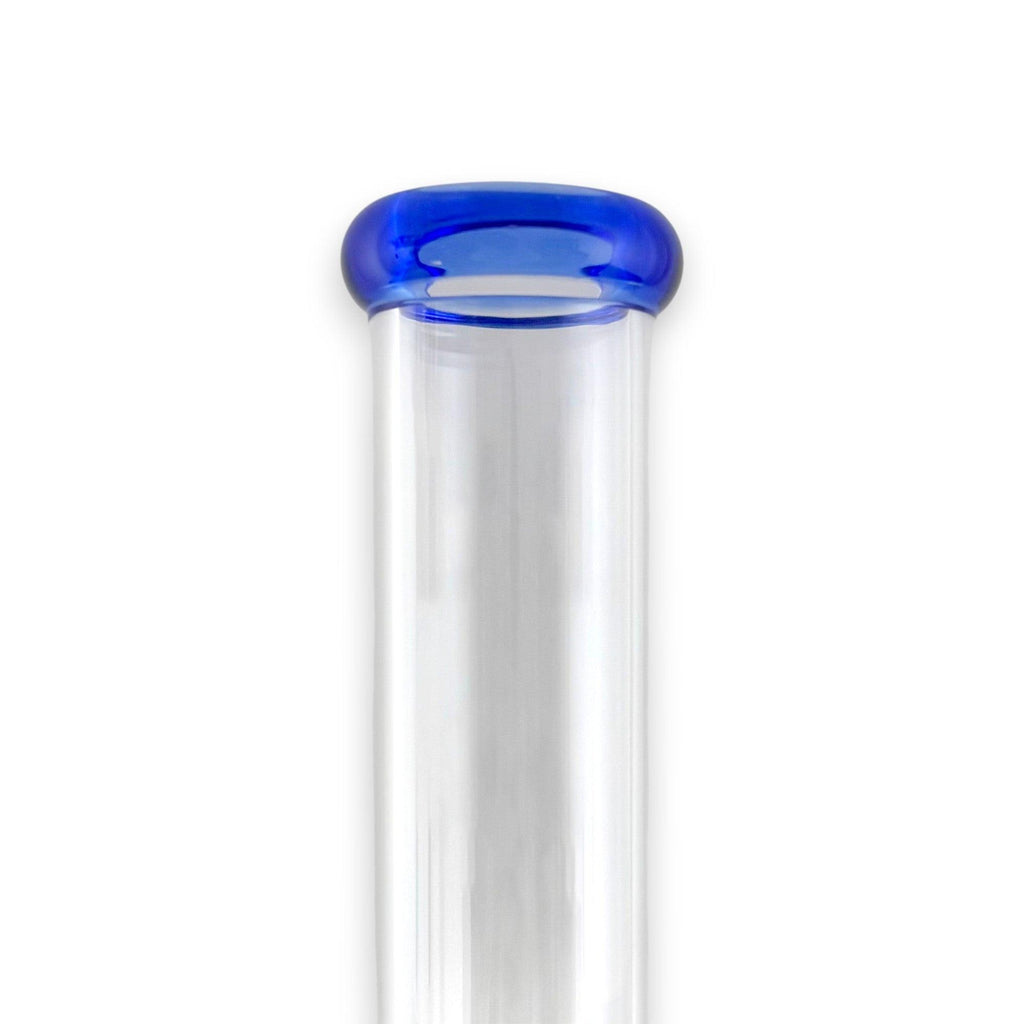 16" Straight Shooter Water Pipe with Screw Percolators - Blue