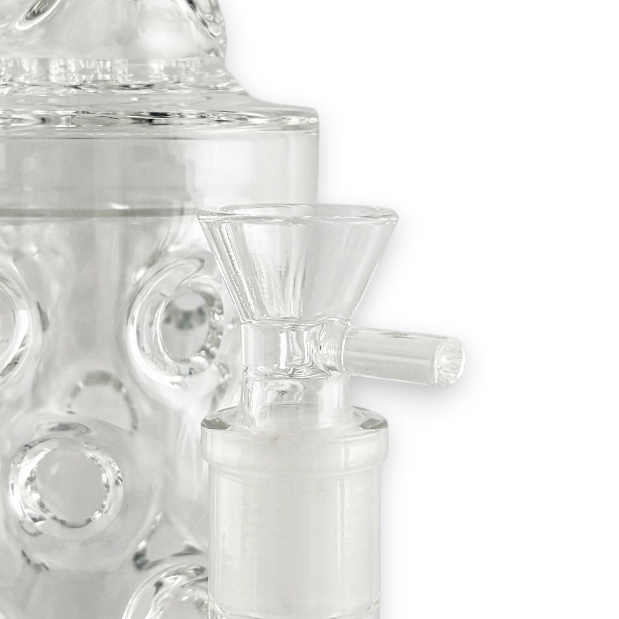 16" Straight Shooter Water Pipe with Screw Percolators - Blue