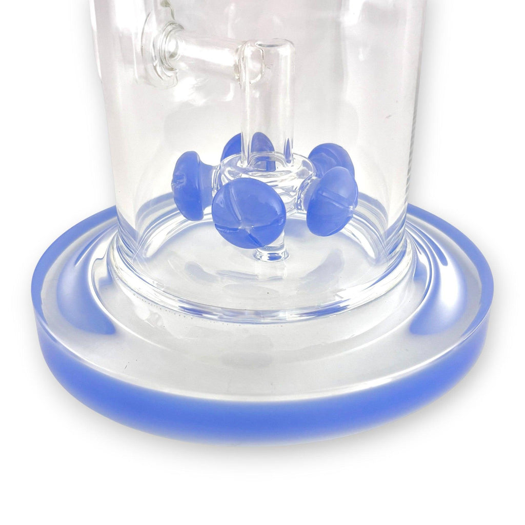 16" Straight Shooter Water Pipe with Screw Percolators - Celeste