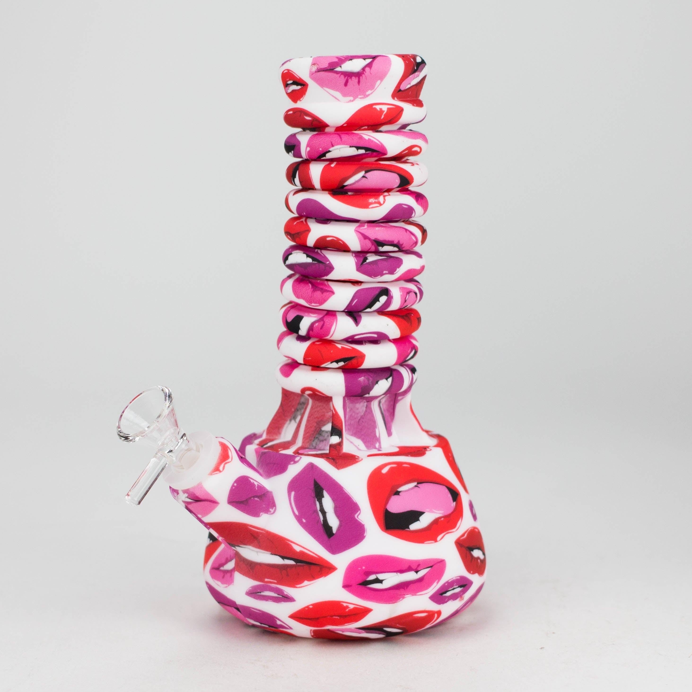 9"-15" extendable silicone water bong