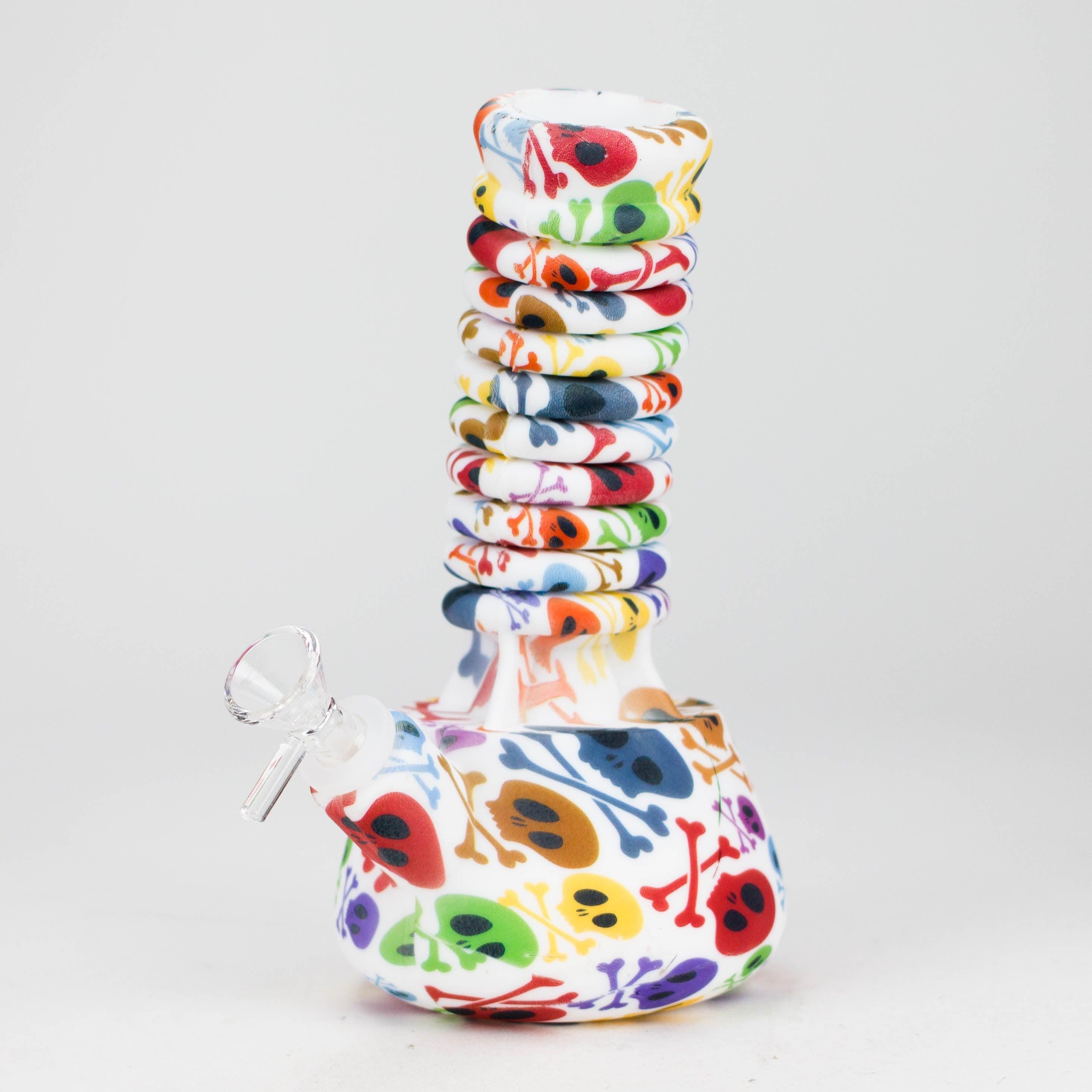 9"-15" extendable silicone water bong