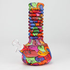 9"-15" extendable silicone water bong