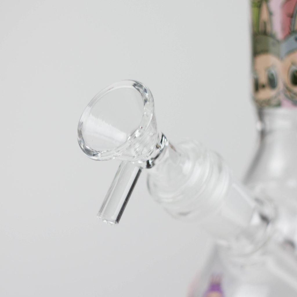 10" Popular Character Design Glass Beaker Bong