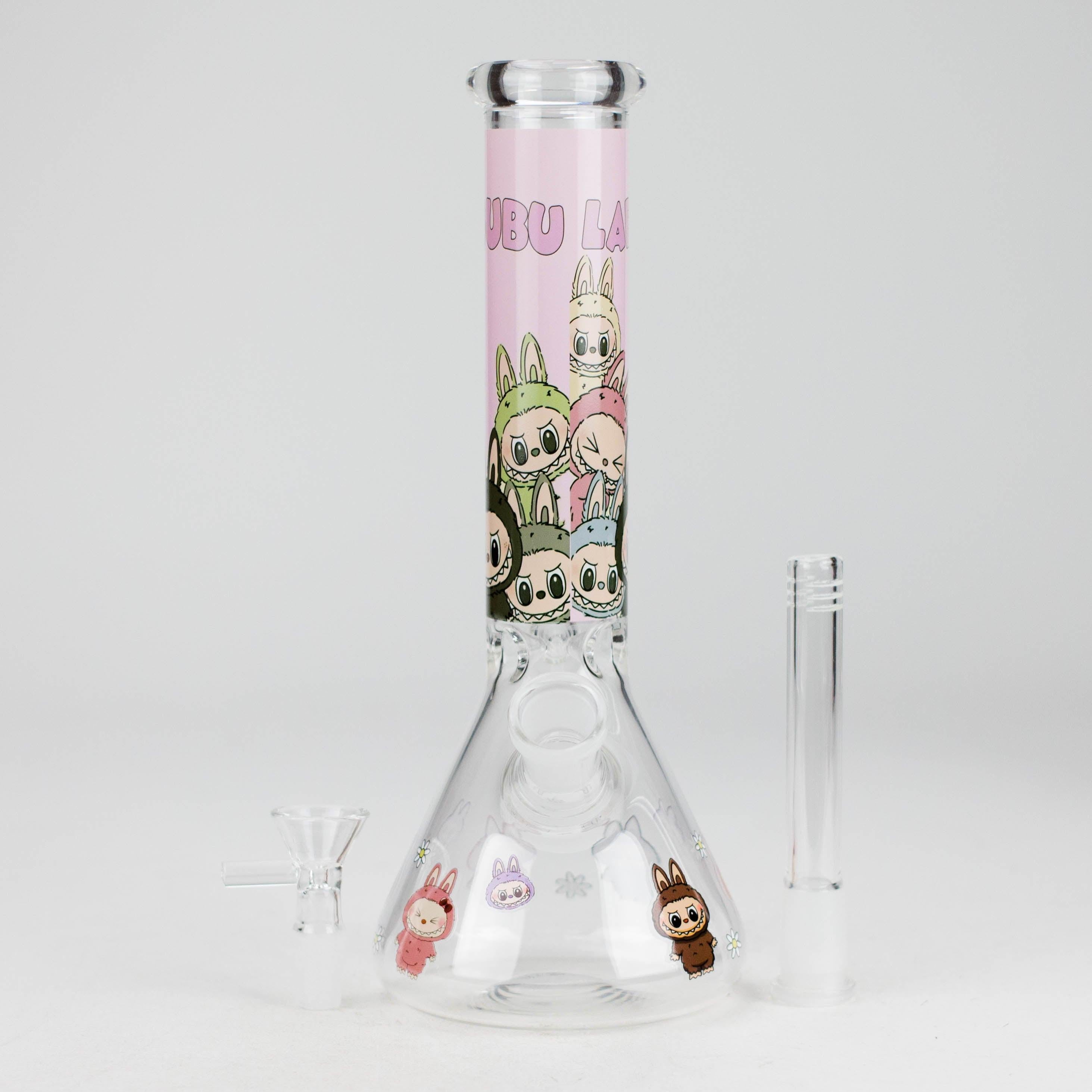 10" Popular Character Design Glass Beaker Bong