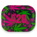 HighVibe 420 Leaf Metal Rolling Trays