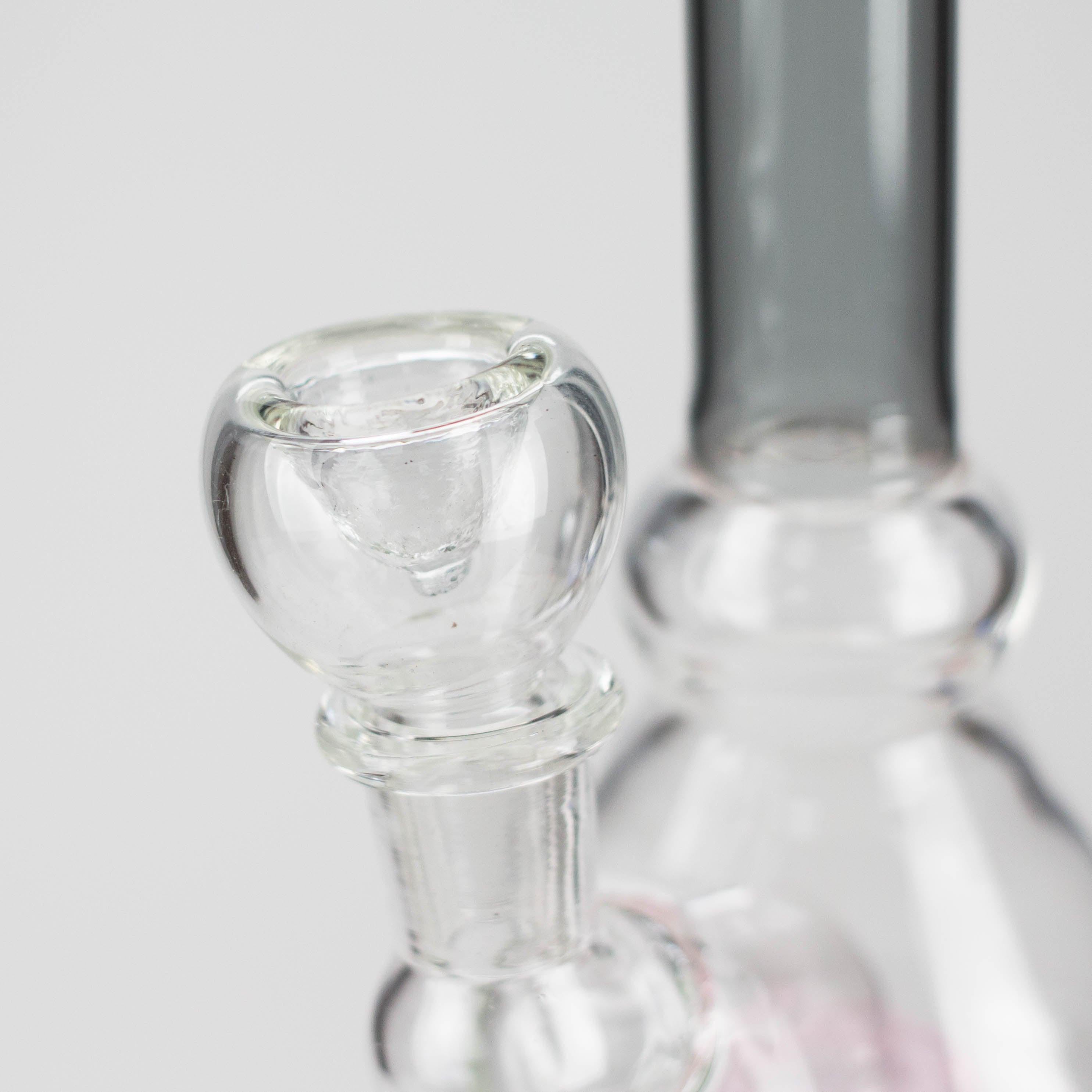 6" Cone difuser assorted bong | 14mm Bowl Joint | Stemless Design