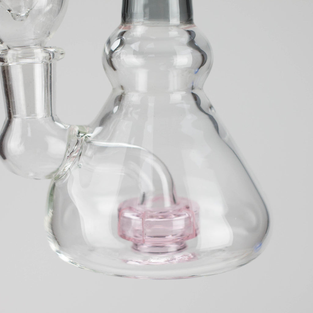 6" Cone difuser assorted bong | 14mm Bowl Joint | Stemless Design