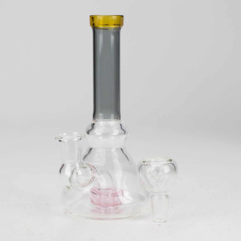 6" Cone difuser assorted bong | 14mm Bowl Joint | Stemless Design
