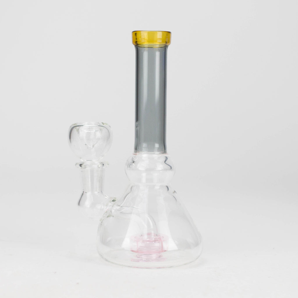 6" Cone difuser assorted bong | 14mm Bowl Joint | Stemless Design